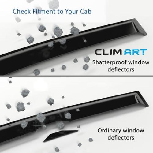 CLIM ART in-Channel Incredibly Durable Rain Guards for Nissan Altima 2019-2026, Original Window Deflectors, Vent Window Visors, Vent Deflector, 4 pcs. - 622316