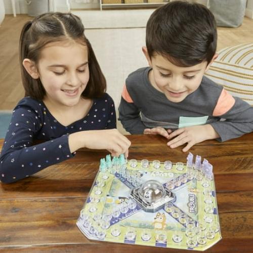 Hasbro Gaming Trouble: Bluey Edition Board Game for Kids, 2-4 Players, Race Bluey, Bingo, Bandit, or Chilli to The Finish