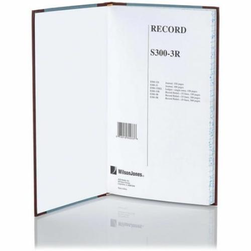 Wilson Jones, WLJS3003R, S300 Record Ruled Account Journal, 1 Each, Blue