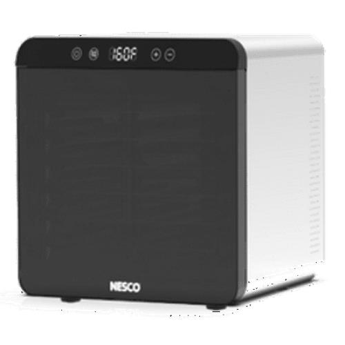 NESCO 8-Tray Stainless Steel Food Dehydrator, 650W Professional Food Dehumidifier with Glass Window for Beef Jerky, Herbs, and Dog Treats