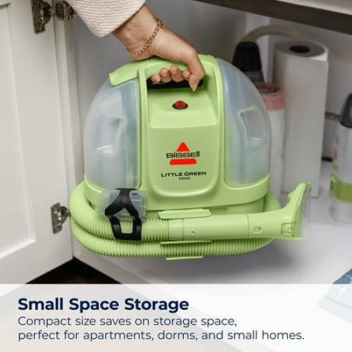 BISSELL® Little Green® Mini Portable Carpet and Upholstery Deep Cleaner with Tough Stain Tool, HydroRinse Tool, and 8 oz Little Green Formula, 4075