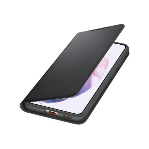 Samsung LED Wallet Cover EF-NG991 - Flip cover for cell phone - black - for Galaxy S21 5G
