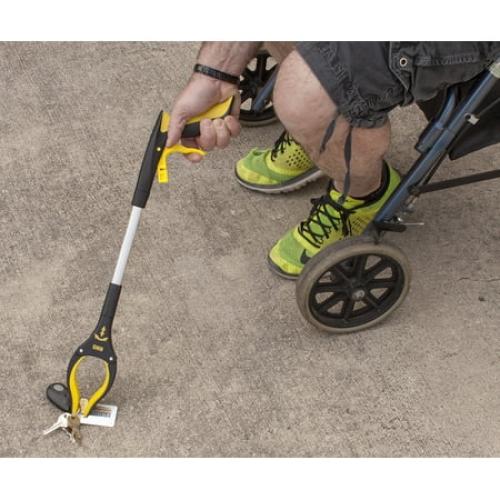 2-Pack 32 Inch and 19 Inch Grabber Reacher with Rotating Jaw - Mobility Aid Reaching Assist Tool
