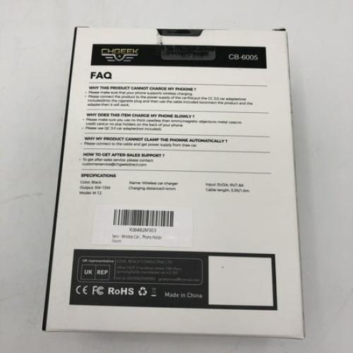 CHGeek Wireless Car Charger 15W Fast Charging Brand New