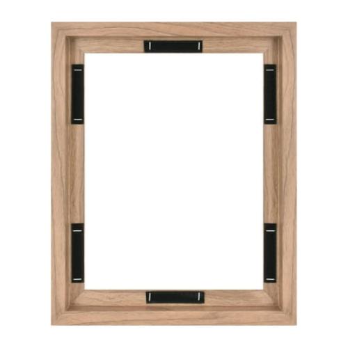 MCS Canvas Float Frames 16x20 Frame, Black Frame for Finished Canvases, Vertical & Horizontal Wall Hanging Large Frame with Adhesive for Canvas Paintings (1-Pack)