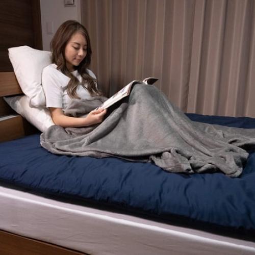 FULI Japanese Futon Floor Mattress, Foldable & Portable Shiki Futon Shikibuton (White, Twin)