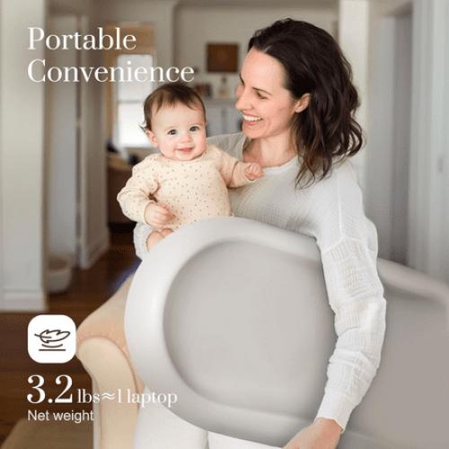 Wipe-Clean Changing Pad, Waterproof & Wipeable, Soft & Non-Slip Diaper Adjustable Safety Belt, Changing Pad for Dresser, Changing Table