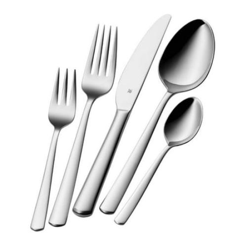 WMF Boston Basic Cromargan Stainless Steel Cutlery Set with Dishwasher-Safe, Colorfast, and Easy to Care for Service of 12 (60-Piece)
