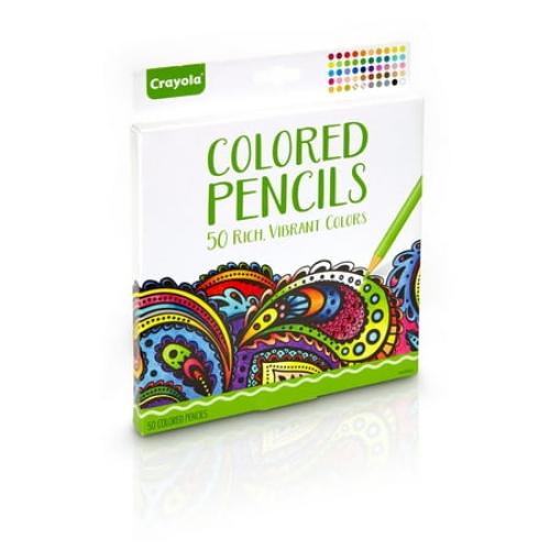 Crayola Adult Colored Pencils, 50 Count