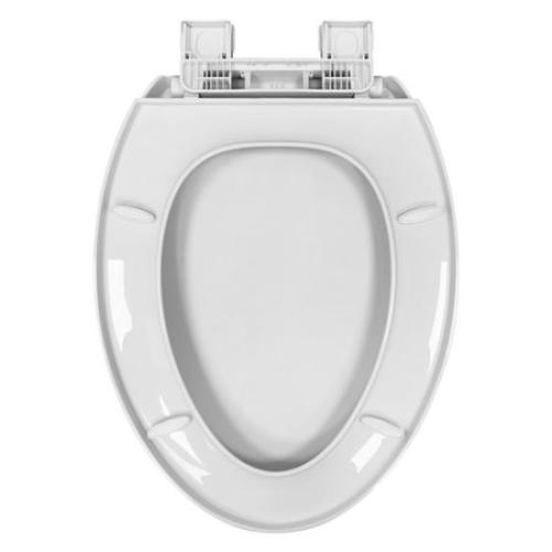 Mainstays Plastic Elongated Slow-Close Toilet Seat in White