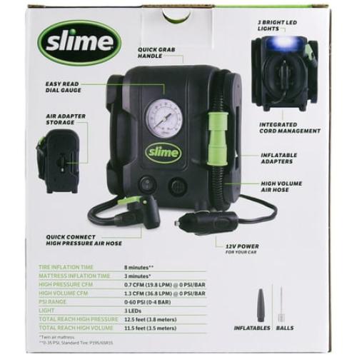 Slime Multi-Purpose Tire Inflator Air Pump 12 Volts - 40076