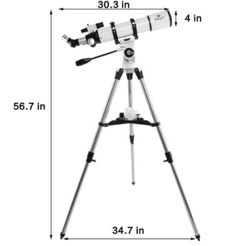 Gskyer 600x90mm AZ 90mm f/6.7 Refractor Telescope with 3 Eyepieces, Remote