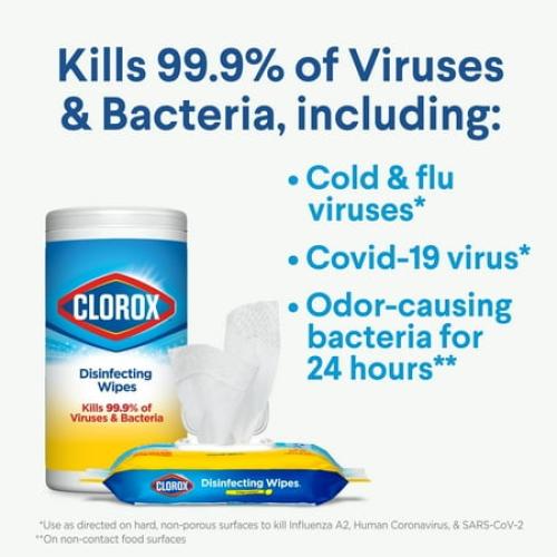 3 Pack Clorox Disinfecting Wipes, Fresh Scent, 75 Count Each, 3 Pack