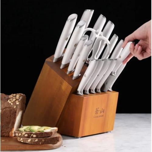 Cangshan L Series 17 Piece German Steel Forged Knife Set (White)
