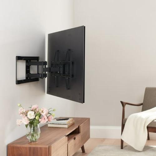 onn. Full Motion TV Wall Mount for 50 to 86 TVs, up to 15° Tilting