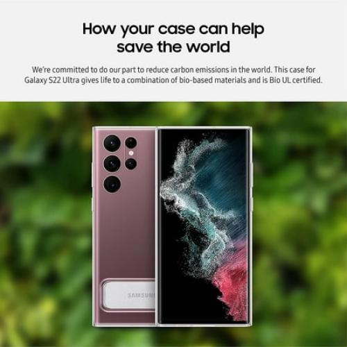 Samsung Official Clear Standing Cover for Samsung Galaxy S22 Ultra - Clear