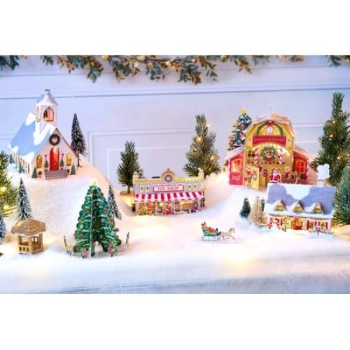 American Greetings Magic Moments Christmas Pop-Up Village Collectible Decoration (Toy Shop)