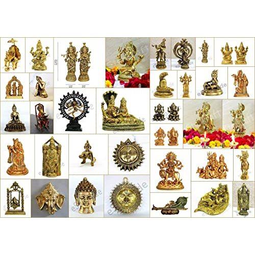 eSplanade - Brass Radha Krishna - Big Size - Brass Radha Idol Statue Sculpture (21) (Krishna Antique)