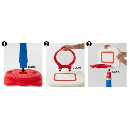 Play Day Adjustable Basketball Goal with Built-In Ball Storage and Easy Assembly missing basket ball