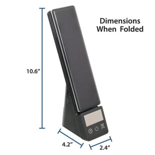 Mainstays 10.9' 5-in-1 LED Dimmable Wireless Charging Foldable Hinge Desk Lamp