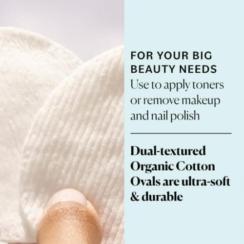 Sky Organics Organic Cotton Ovals for Sensitive Skin for Beauty & Personal Care, 60 Count