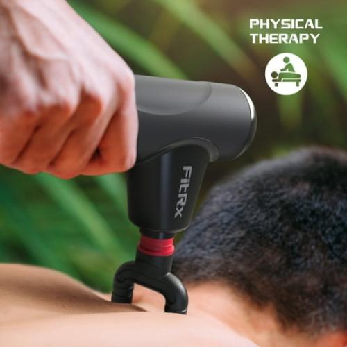 FitRx Mini Pro Neck and Back Massager, Handheld Deep Tissue Muscle Massage Gun