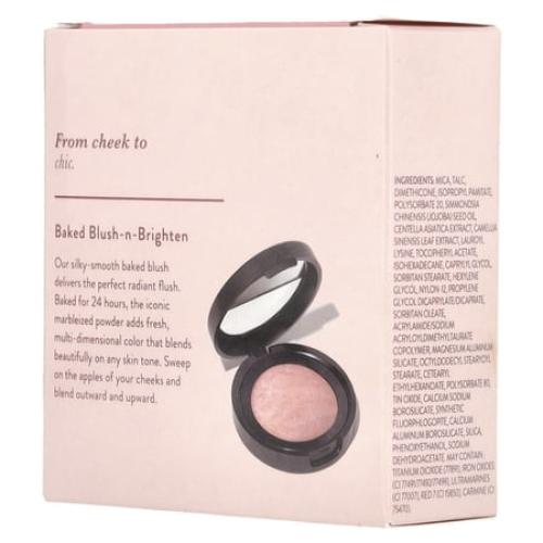 LAURA GELLER NEW YORK Baked Blush-n-Brighten Marbleized Blush for Cheeks - Ethereal Rose - Natural Finish - Buildable Color