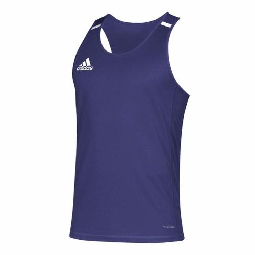 Adidas Team 19 Singlet - Men's Track and Field 2XL Collegiate Purple/White