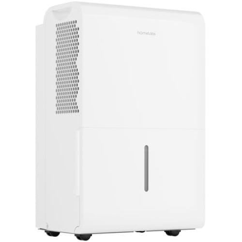 hOmeLabs 4,500 Sq. Ft WiFi-Enabled Energy Star Dehumidifier - Powerful Humidity Control for Large Rooms & Basements - Robust Moisture Removal 50 pint (Previously 70 Pint)