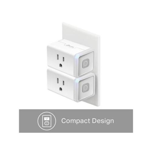 Kasa Smart WiFi Plug Lite by TP-Link (2-Pack) -12 Amp & Reliable Wifi Connection, Compact Design, No Hub Required, Works With Alexa Echo & Google Assistant (HS103P2), White