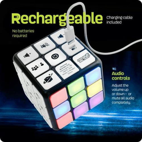 Rechargeable Game Activity Cube - 9 Fun Brain & Memory Games - Cool Toys for Boys and Girls - Christmas/Birthday Gifts for Ages 6-12  Year Old Kids Tweens & Teens - Best Boy & Girl Toy Gift Ideas