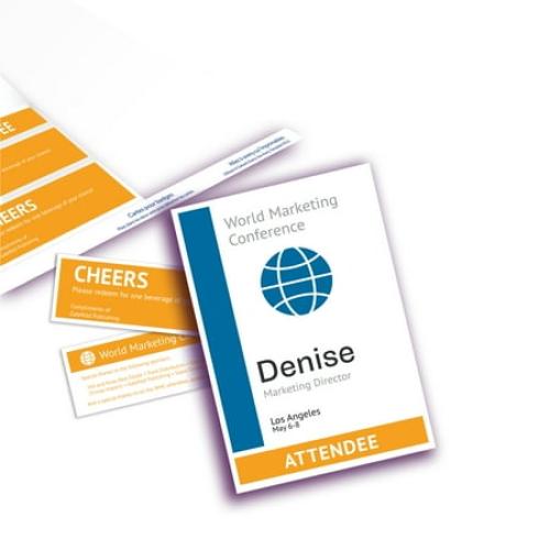 Size 6x 4.25 Avery Name Badge and Ticket Inserts, 6 x 4.25, 100 Inserts (8522)