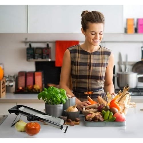 Gramercy Kitchen Co. Adjustable Stainless Steel Mandoline Food Slicer