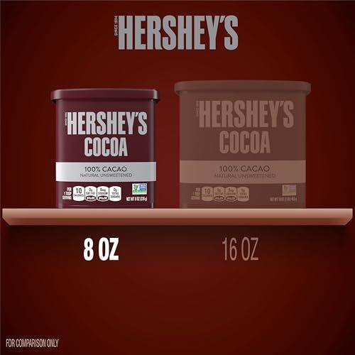 HERSHEY'S Natural Unsweetened Cocoa Powder Can 8 oz