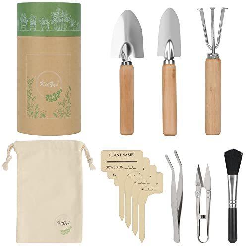 Indoor Garden Tools for Gardening - KiiZYS 12-Piece Small Garden Tools Set - Indoor Gardening Gifts for Women - Mini Gardening Hand Tools Indoor Plant Tools