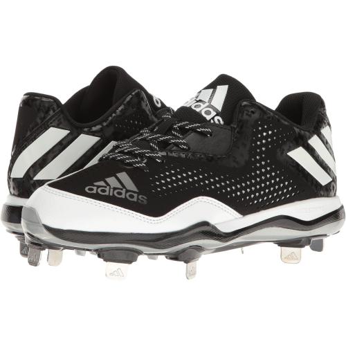 adidas Men's Freak X Carbon Mid Softball Shoe Black/White/Metallic/Silver (6.5 M US)