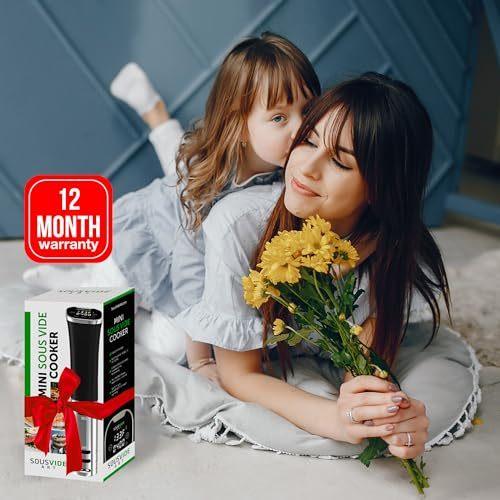 SOUSVIDE ART Sous Vide Immersion Cooker Kit - Machine with Digital Timer Temp Control 30 Bags Vacuum Pump Suvee Cooker Gift for Chefs