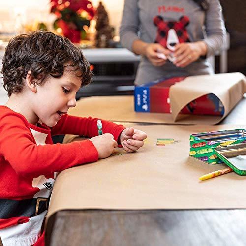 DIY Crew 30”x1800” (150’) Brown Wrapping Paper – Kraft Paper Roll for Packing Shipping Bulletin Board Arts & Crafts Banner Table Covering – Made in The USA