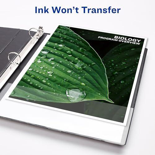 Avery Heavy Duty View 3 Ring Binder 2 One Touch Slant Ring Holds 8.5 x 11 Paper 4 White Binders (79192)