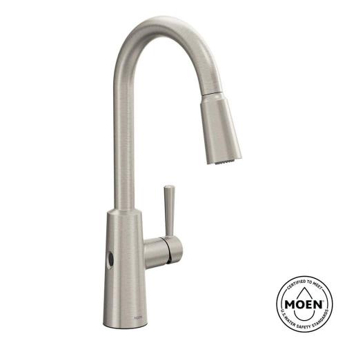 Riley Touchless Single Handle Pull-Down Sprayer Kitchen Faucet in Spot Resist Stainless