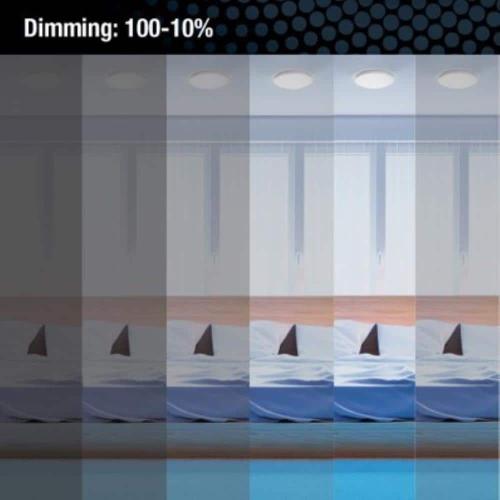 FMLR 11 in. 1-Light White/Black Selectable LED Flush Mount