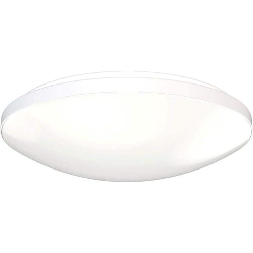 FMLR 11 in. 1-Light White/Black Selectable LED Flush Mount