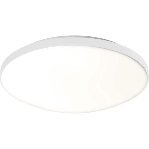 FMLR 11 in. 1-Light White/Black Selectable LED Flush Mount