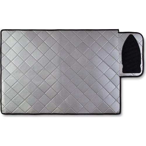 Handy Laundry Magnetic Ironing Mat, Change Any Flat Surface into an Ironing Board, Silicone Slip Resistant Iron Rest to Safely Place Your Hot Iron, Easy to Take Along When Traveling, (19 x 28 Inches)
