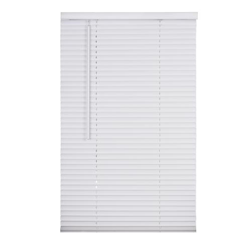 1 Cordless Vinyl Mini Blind - White - 11 W x 72 L