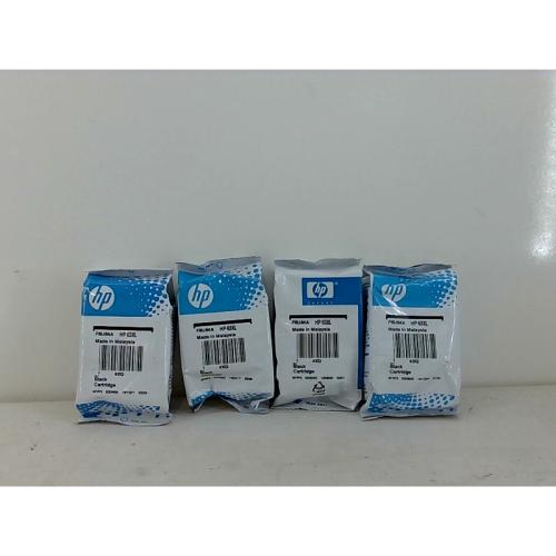 4 pack HP 63XL Black High-yield Ink Cartridge | Works with HP DeskJet 1112, 2130, 3630 Series; HP ENVY 4510, 4520 Series; HP OfficeJet 3830, 4650, 5200 Series | Eligible for Instant Ink | F6U64AN