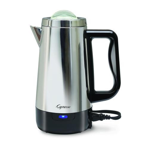 Capresso 8 Cup Perk Coffee Maker Metallic