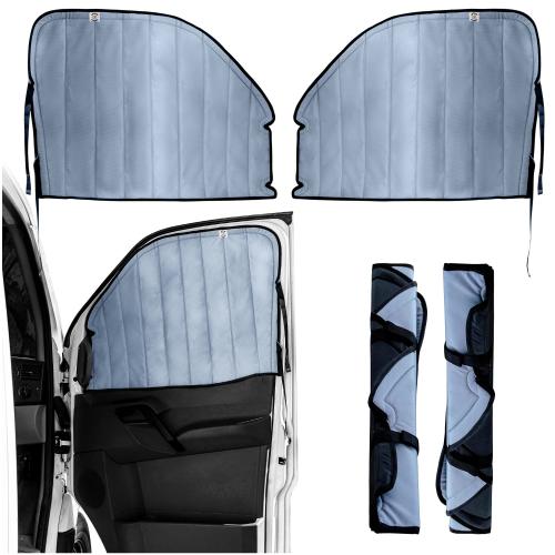 Living in a Bubble Insulated Blackout Front Window Covers for Mercedes Benz Sprinter Campervan Accessories Vanlife Must Have Sun Shades and Van Life Essentials (Pair) (Sprinter 2019-Current (VS30))