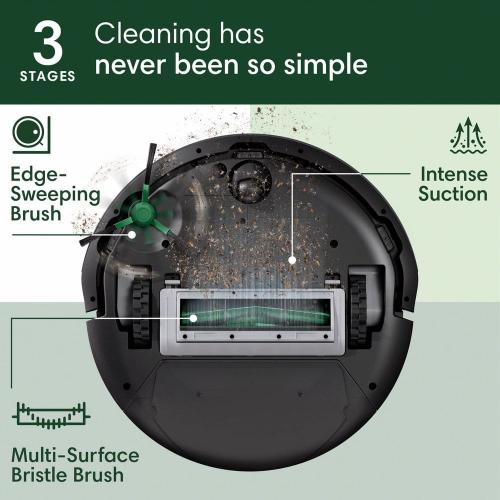 iRobot Roomba 105 Vac 13.2 in. Robotic Vacuum with Smart Navigation Path   AutoEmpty Dock in Black