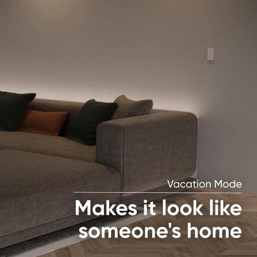 WYZE Smart 15 Amp Programmable Touch and Push Button Light Switch, White (1-Pack)